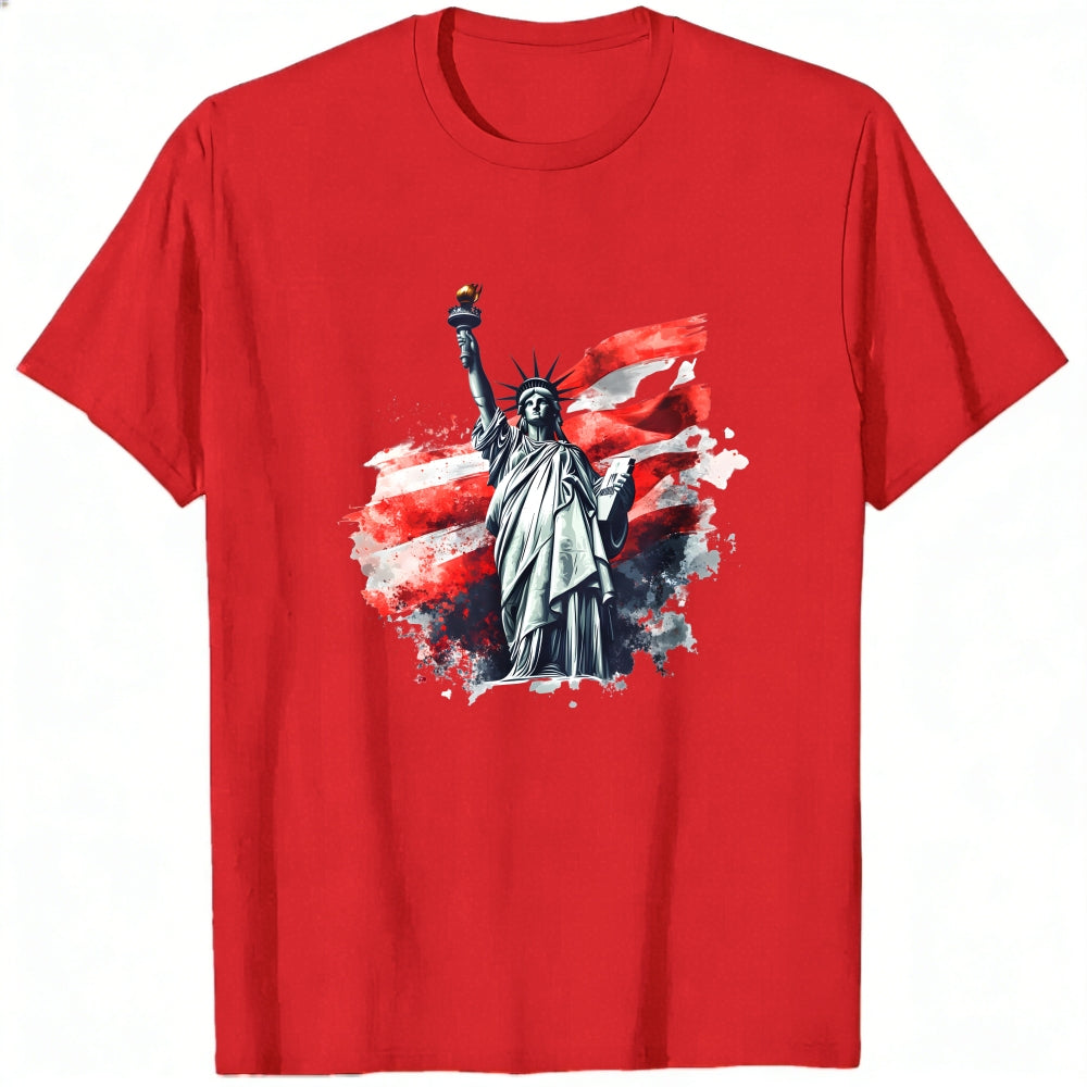 Patriotic American Flag Statue Of Liberty Classic T-Shirt