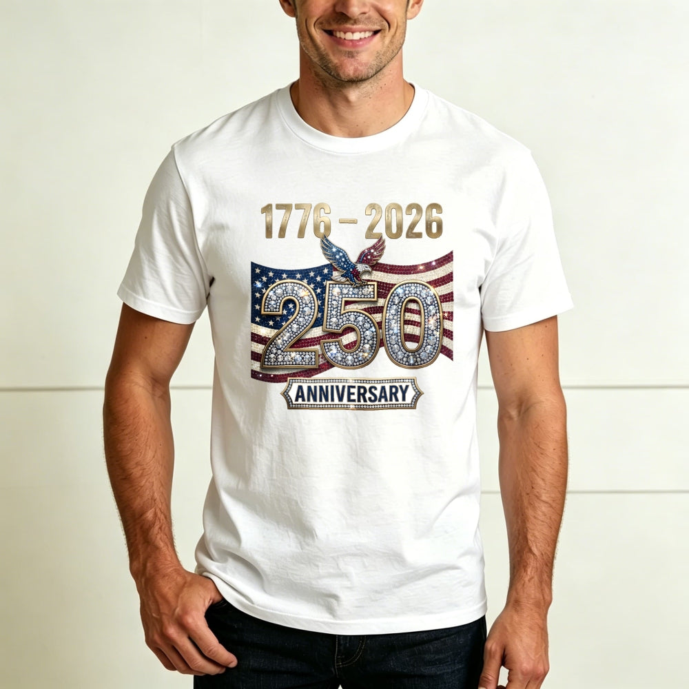 Patriotic American Flag Eagle 250th Anniversary Classic T-Shirt