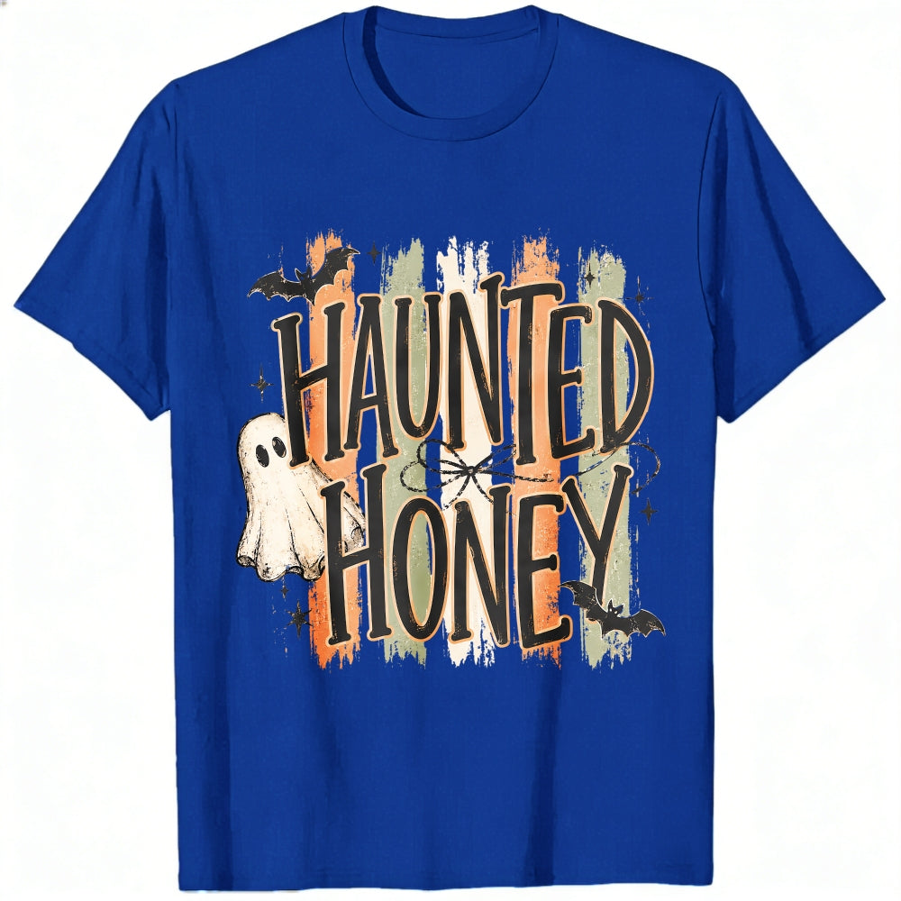 Halloween Haunted Honey Ghost Bat Classic T-Shirt