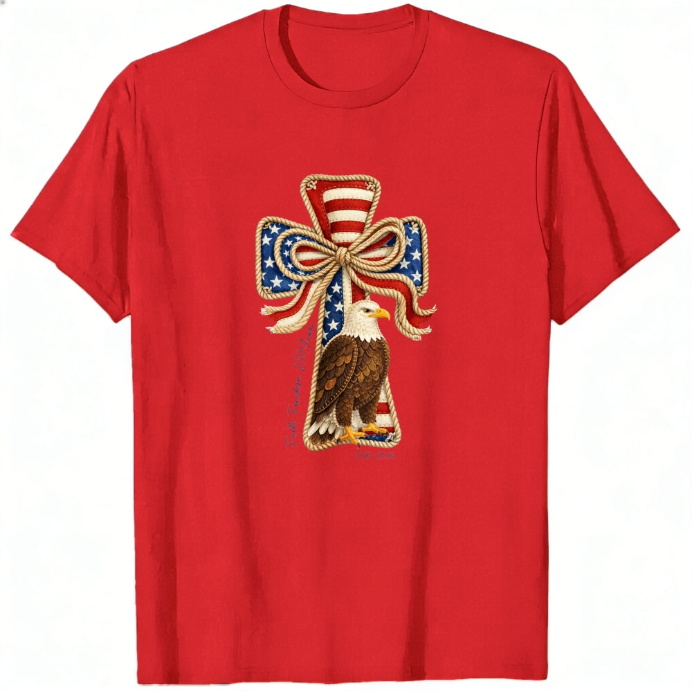 Patriotic Eagle Cross Design Classic T-Shirt