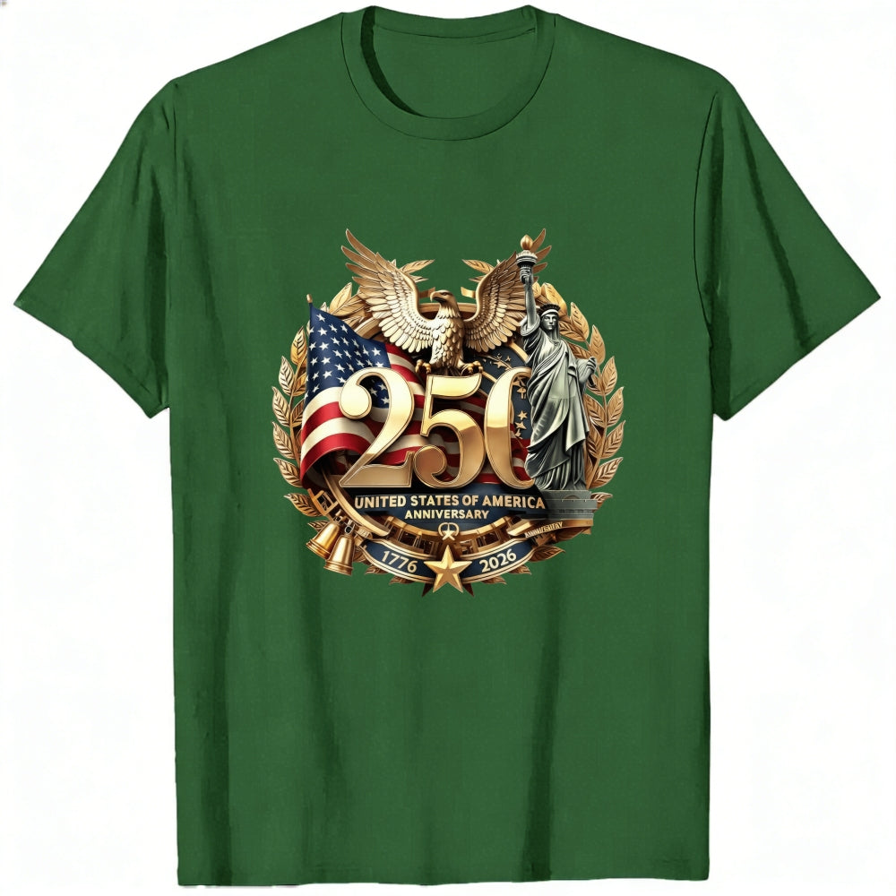 Patriotic American Eagle And Statue Of Liberty Classic T-Shirt 250th Anniversary United States Of America 1776 2026