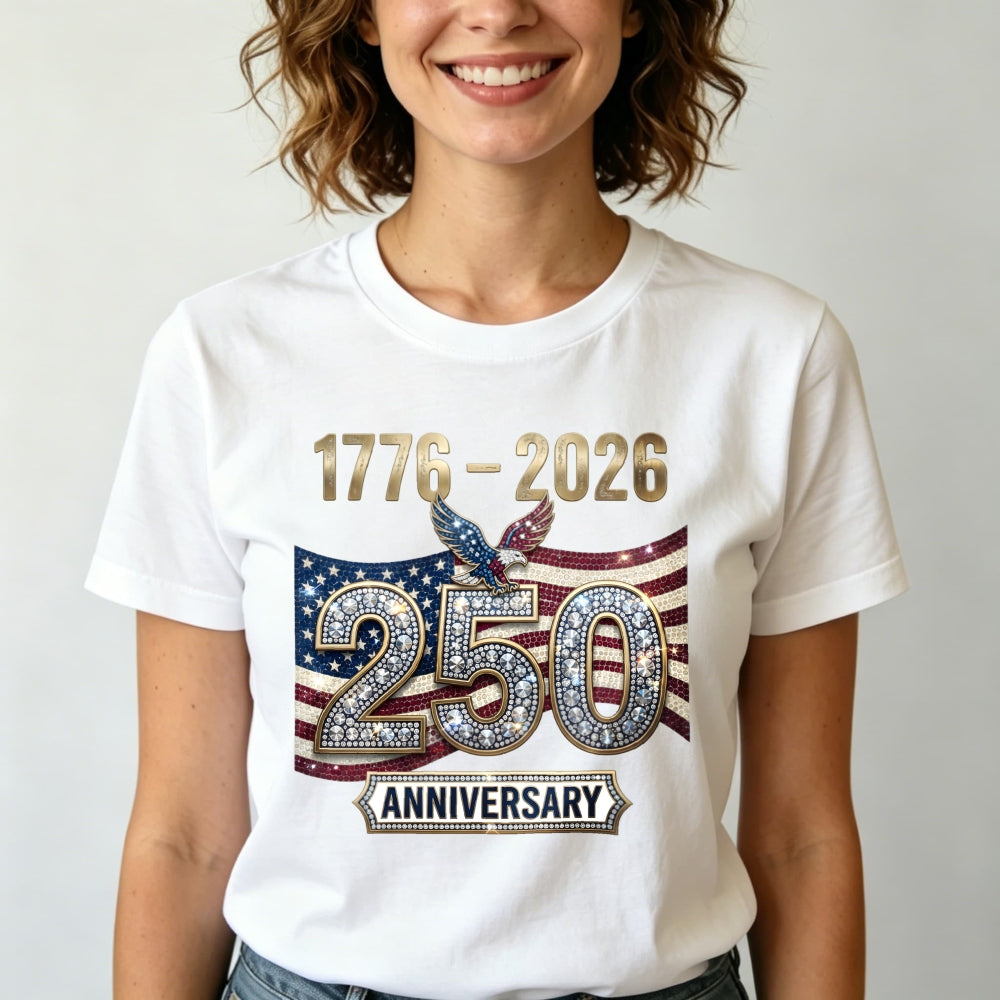 Patriotic American Flag Eagle 250th Anniversary Classic T-Shirt