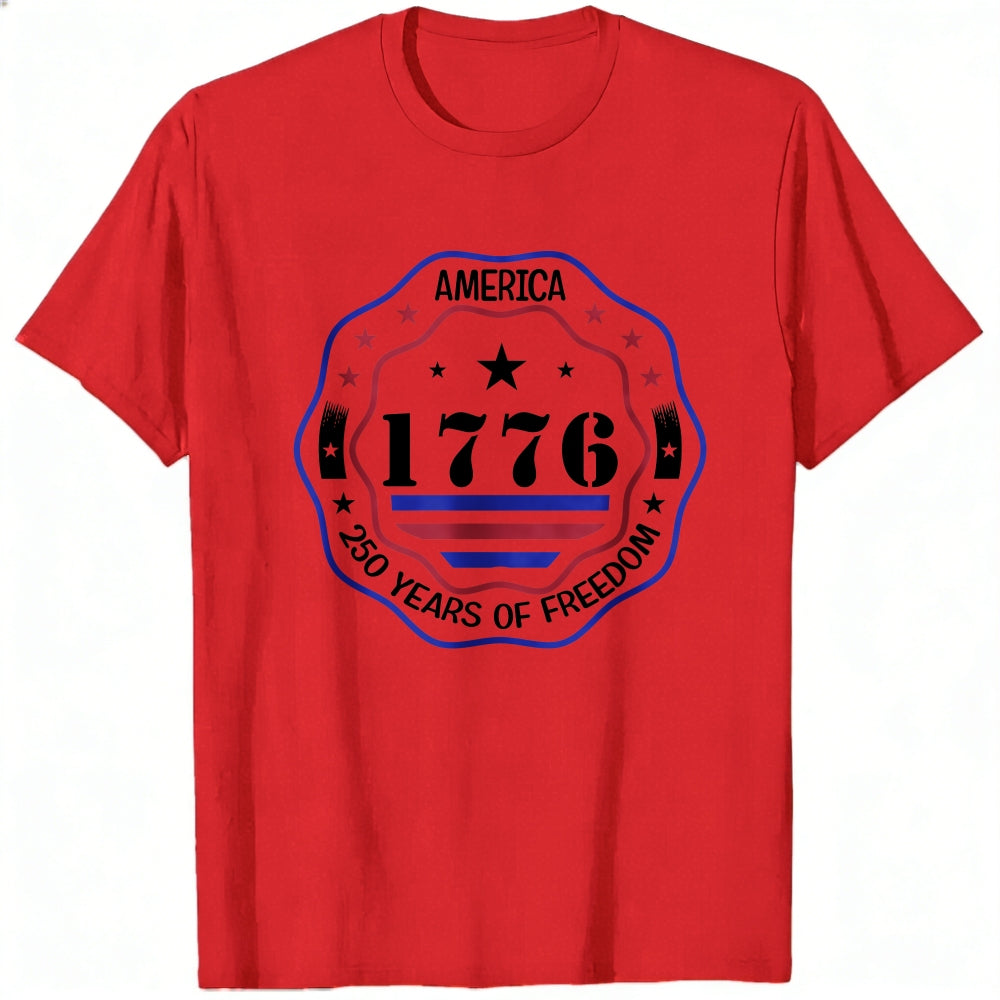 Patriotic American Flag Design Classic T-Shirt 1776 Independence Day Celebration