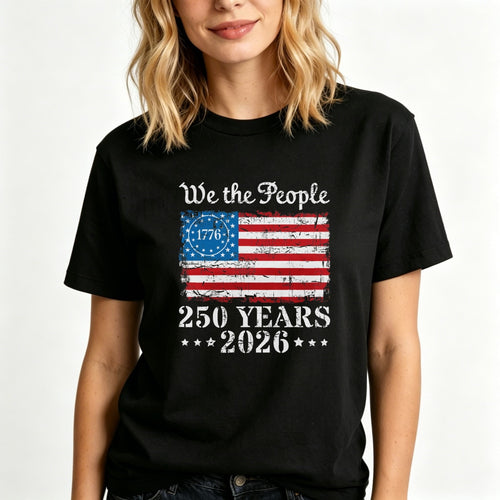 American Flag Patriotic Design Classic T-Shirt We The People 1776 250 Years 2026
