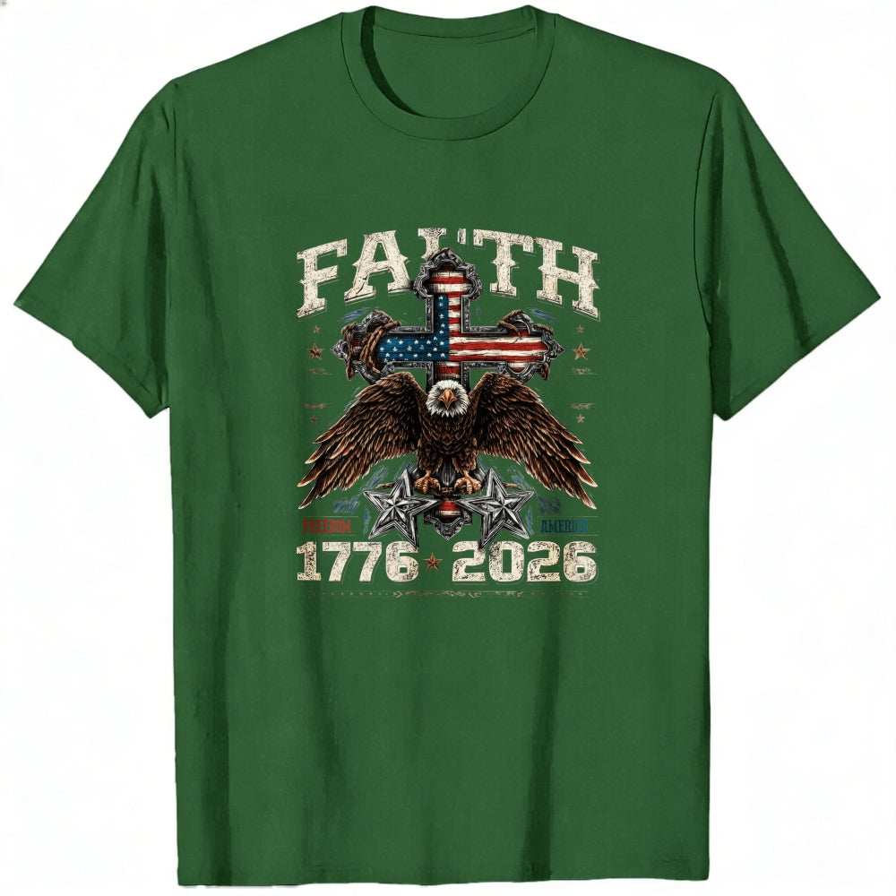 American Eagle Cross Faith Freedom Classic T-Shirt