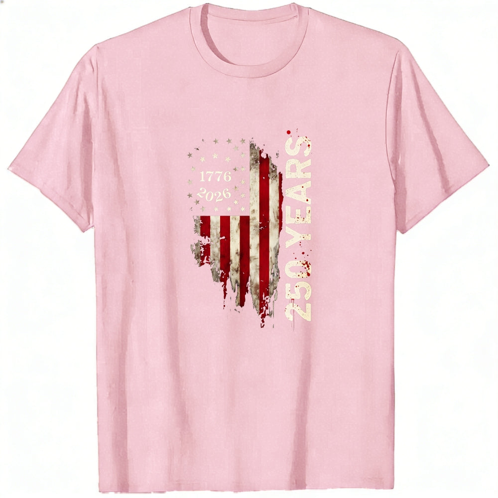 Patriotic American Flag Design Classic T-Shirt 250 Years 1776 2026