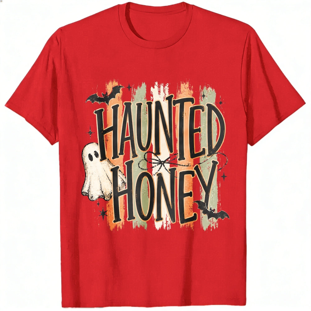 Halloween Haunted Honey Ghost Bat Classic T-Shirt