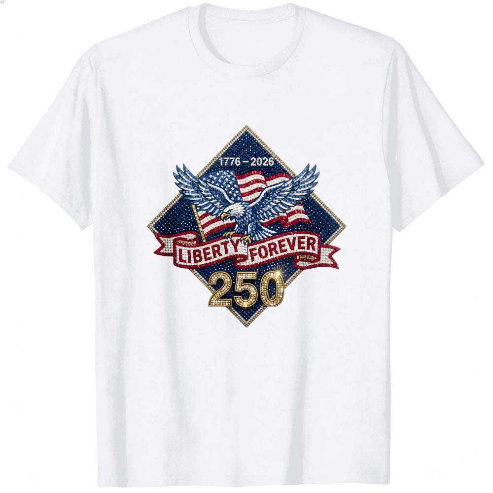 Patriotic Eagle American Flag 1776 2026 Liberty Forever 250 Classic T-Shirt