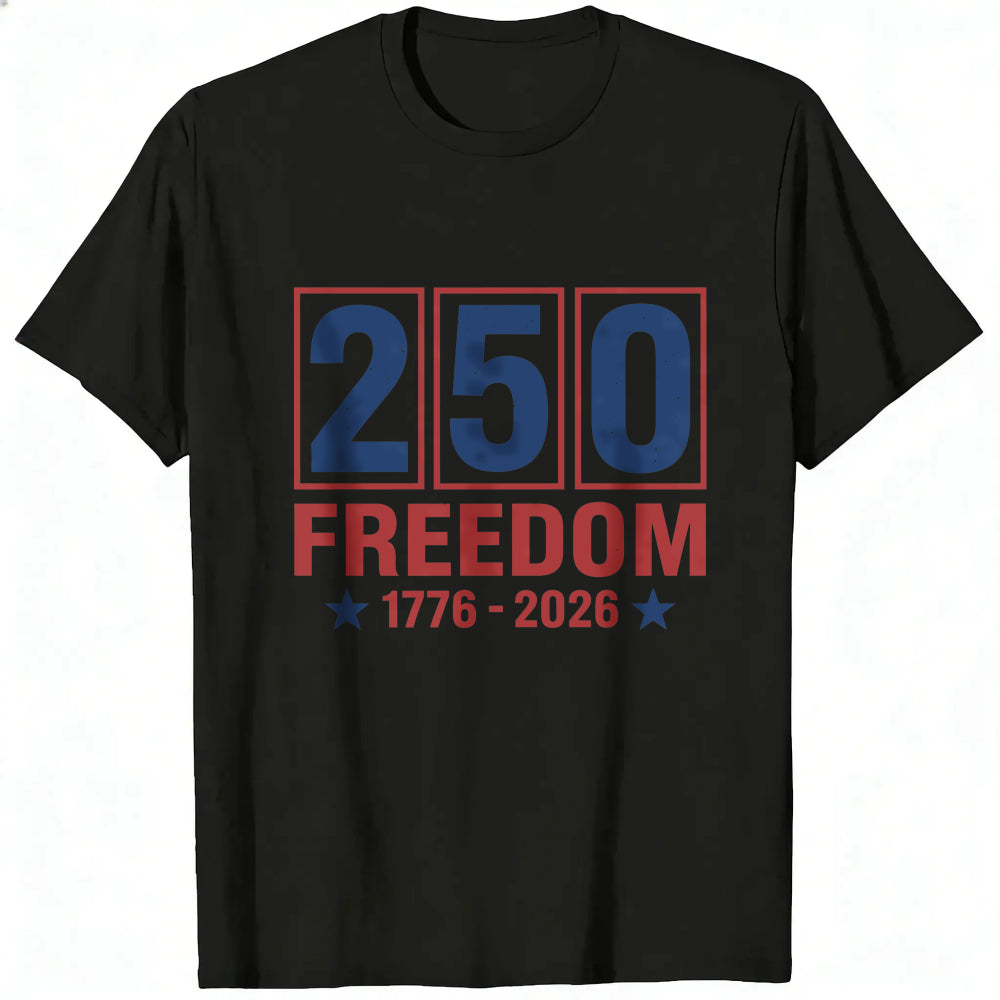 Patriotic American Independence Day 250 Freedom 1776 2026 Classic T-Shirt