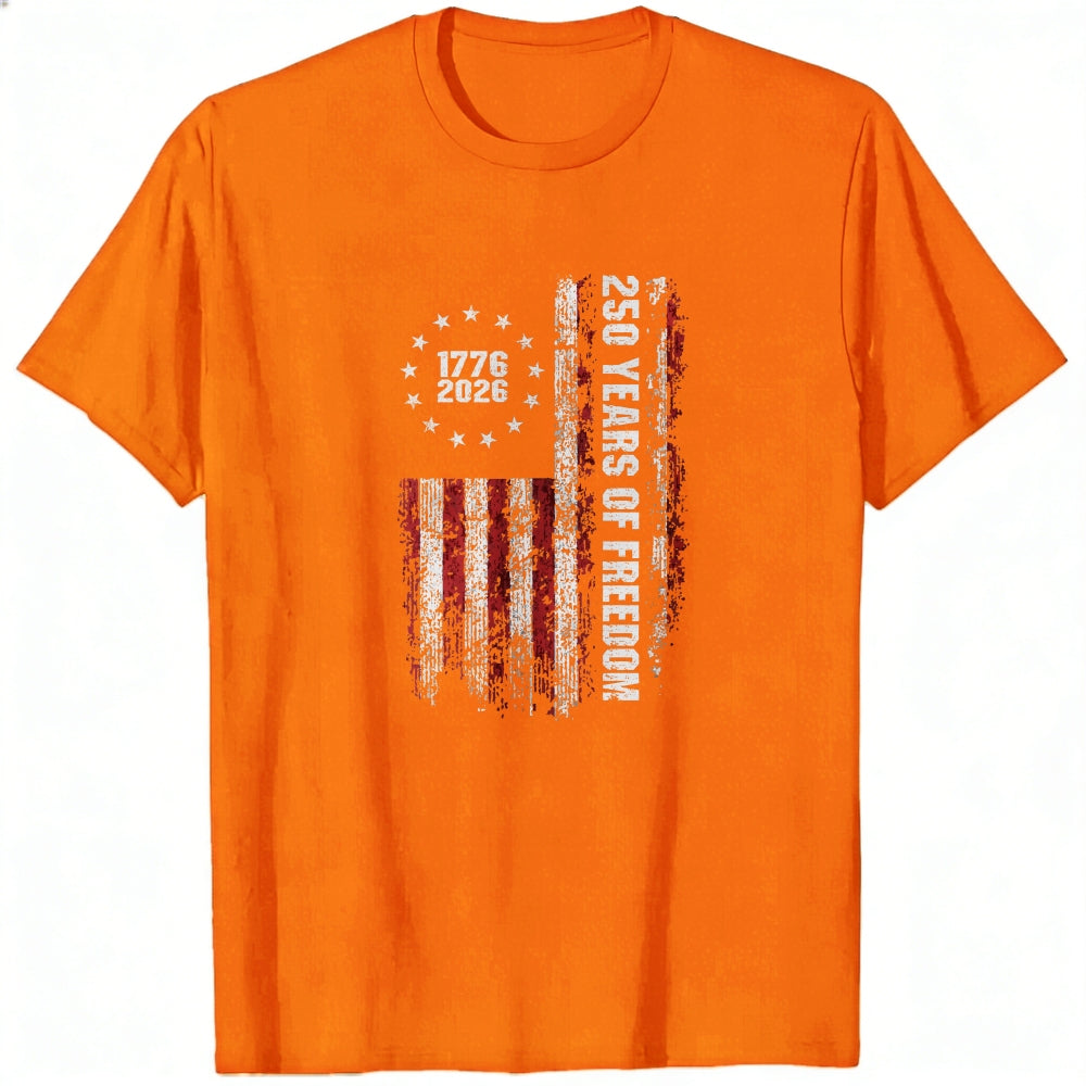 American Flag Design Classic T-Shirt 250 Years Of Freedom 1776 2026