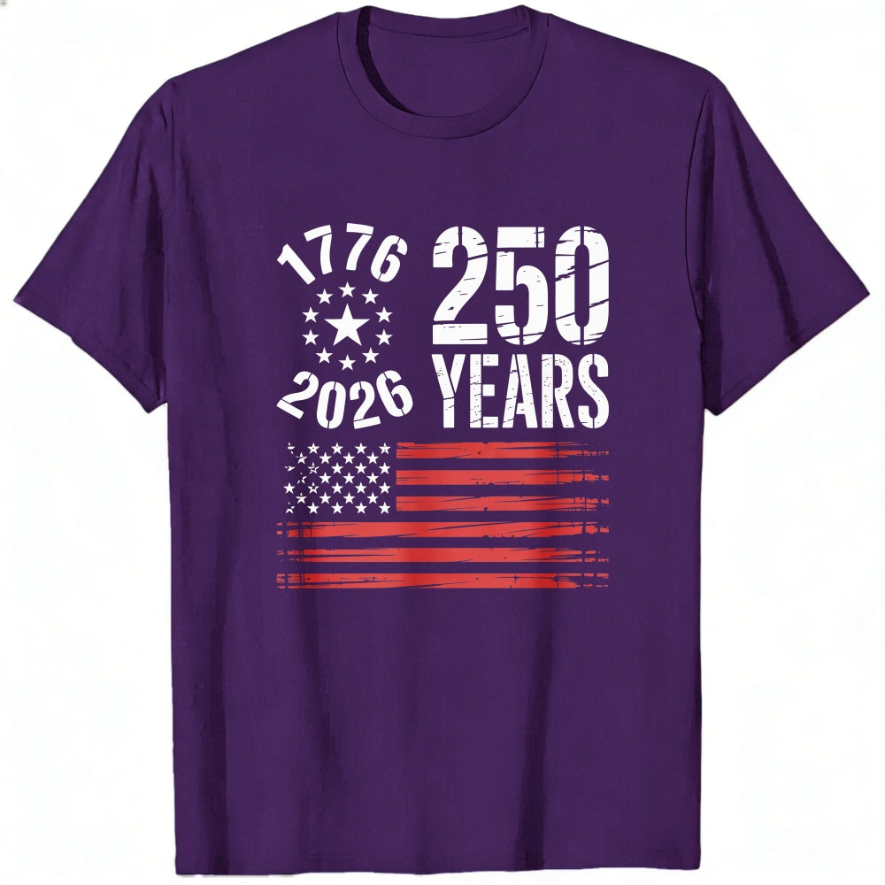 Patriotic American Flag 1776 2026 250 Years Classic T-Shirt