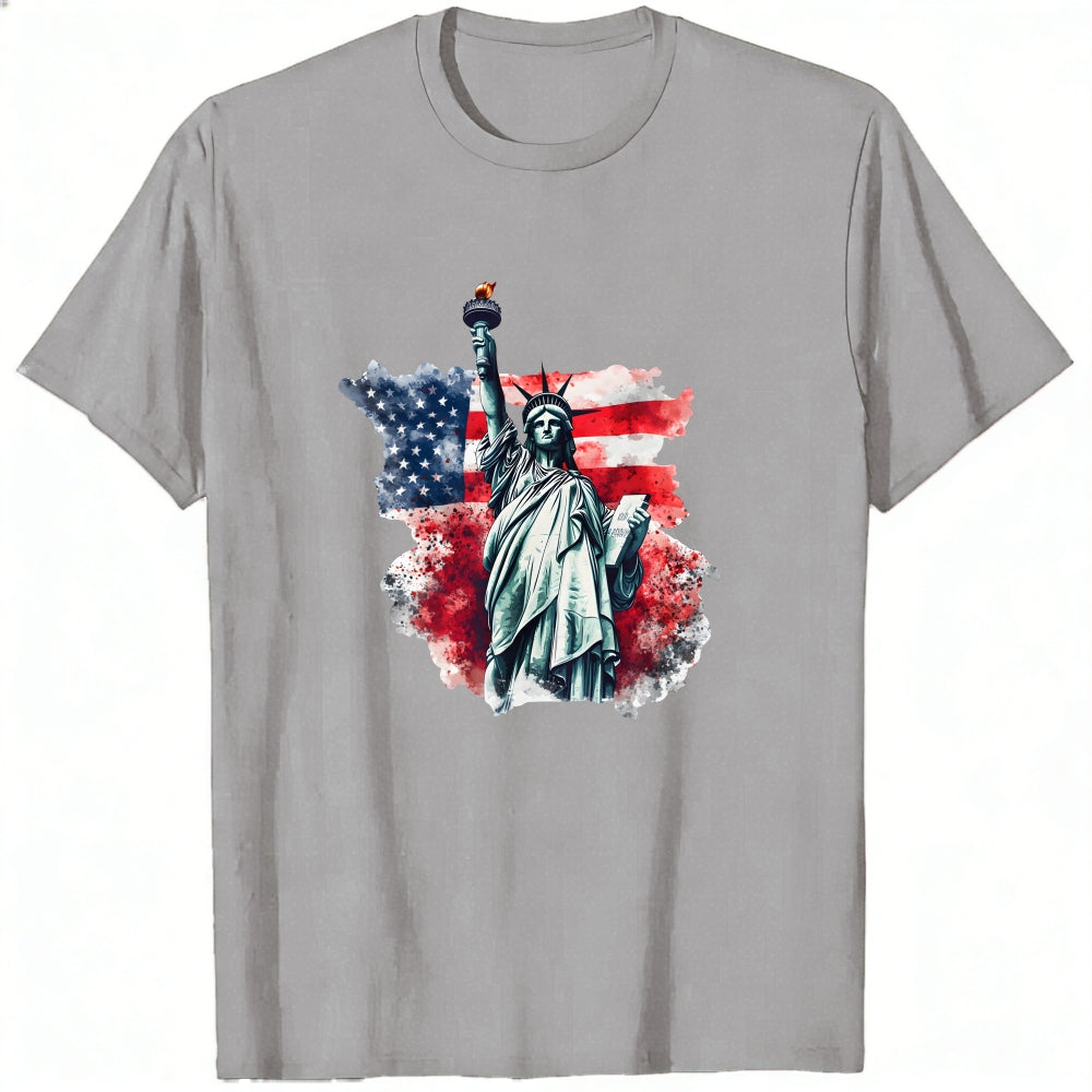 Patriotic American Flag Statue Of Liberty Classic T-Shirt