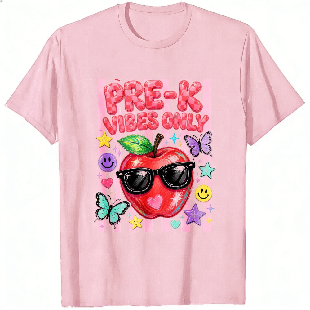 Cute Pre K Vibes Only Apple Sunglasses Classic T-Shirt