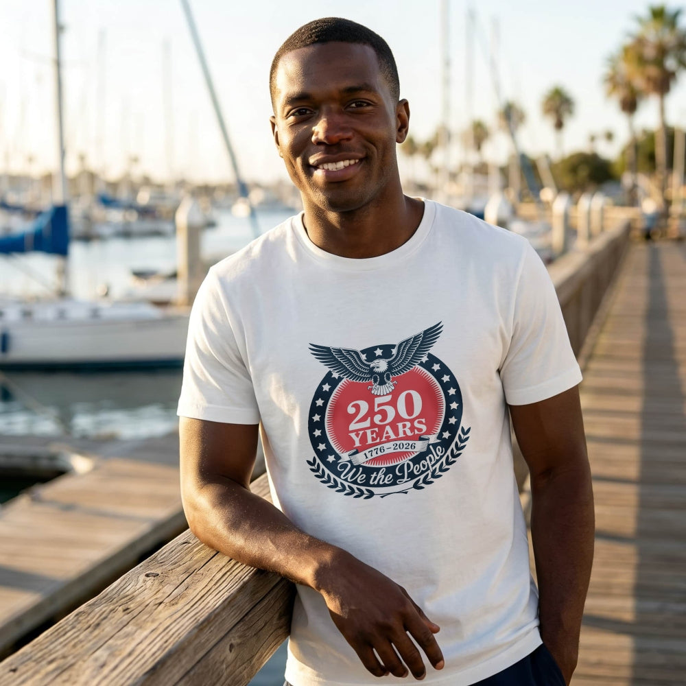 Patriotic American Eagle Design Classic T-Shirt 250 Years We The People 1776 2026