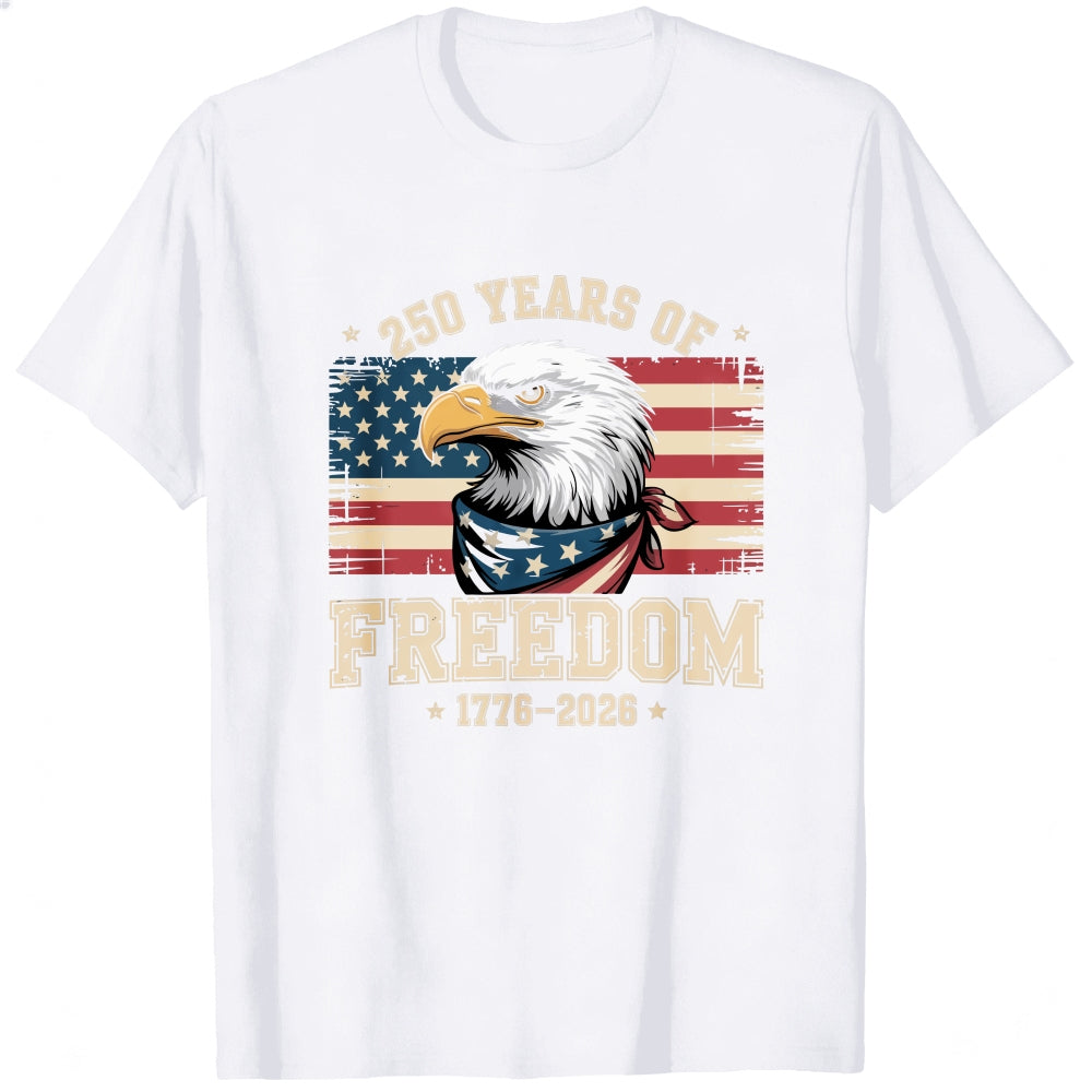 American Eagle Patriotic Design Classic T-Shirt 250 Years Of Freedom 1776 2026