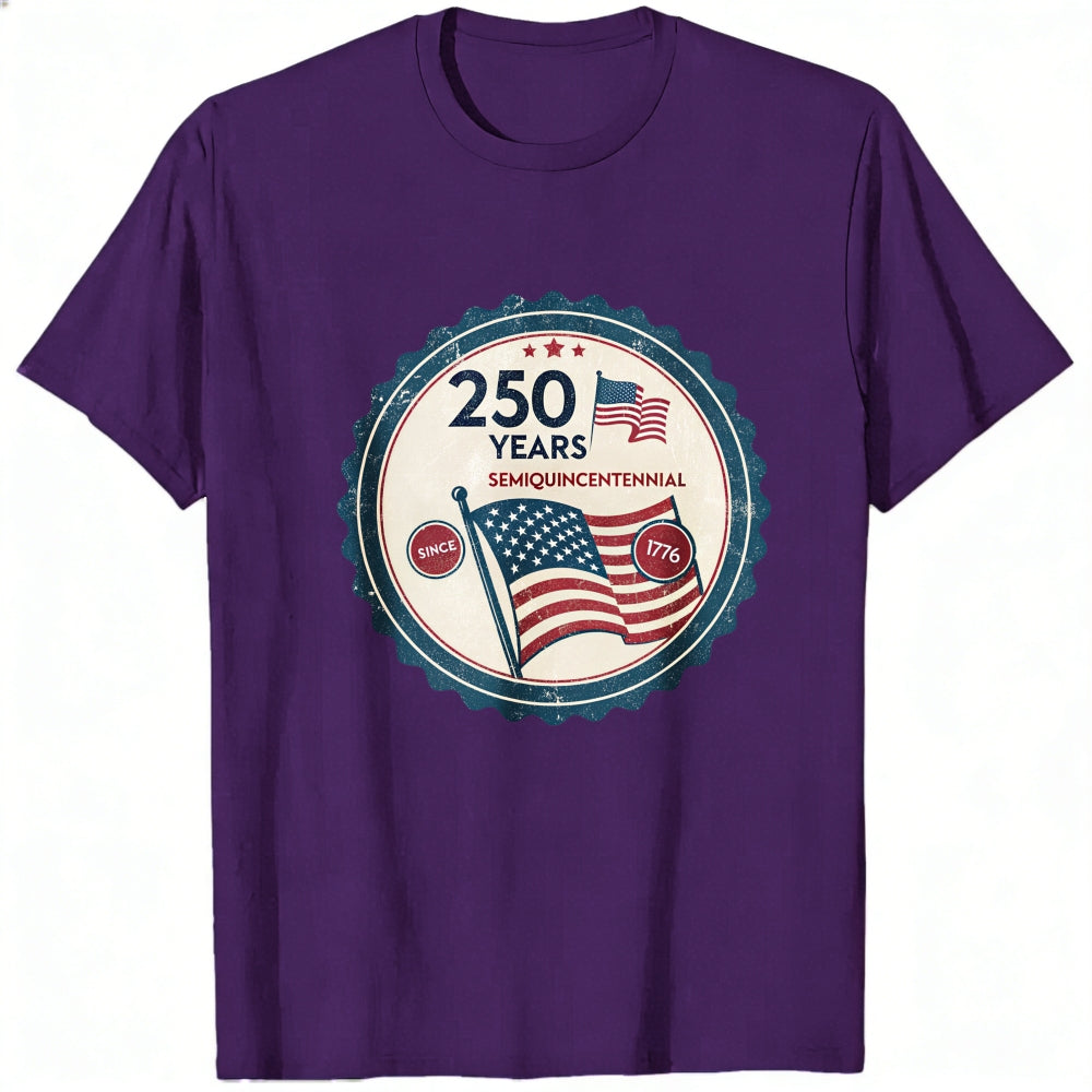 Patriotic American Flag 250 Years Semiquincentennial Classic T-Shirt