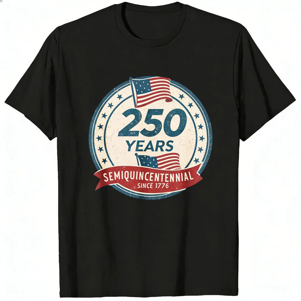 Patriotic American Flag Design Classic T-Shirt 250 Years Semiquincentennial Since 1776