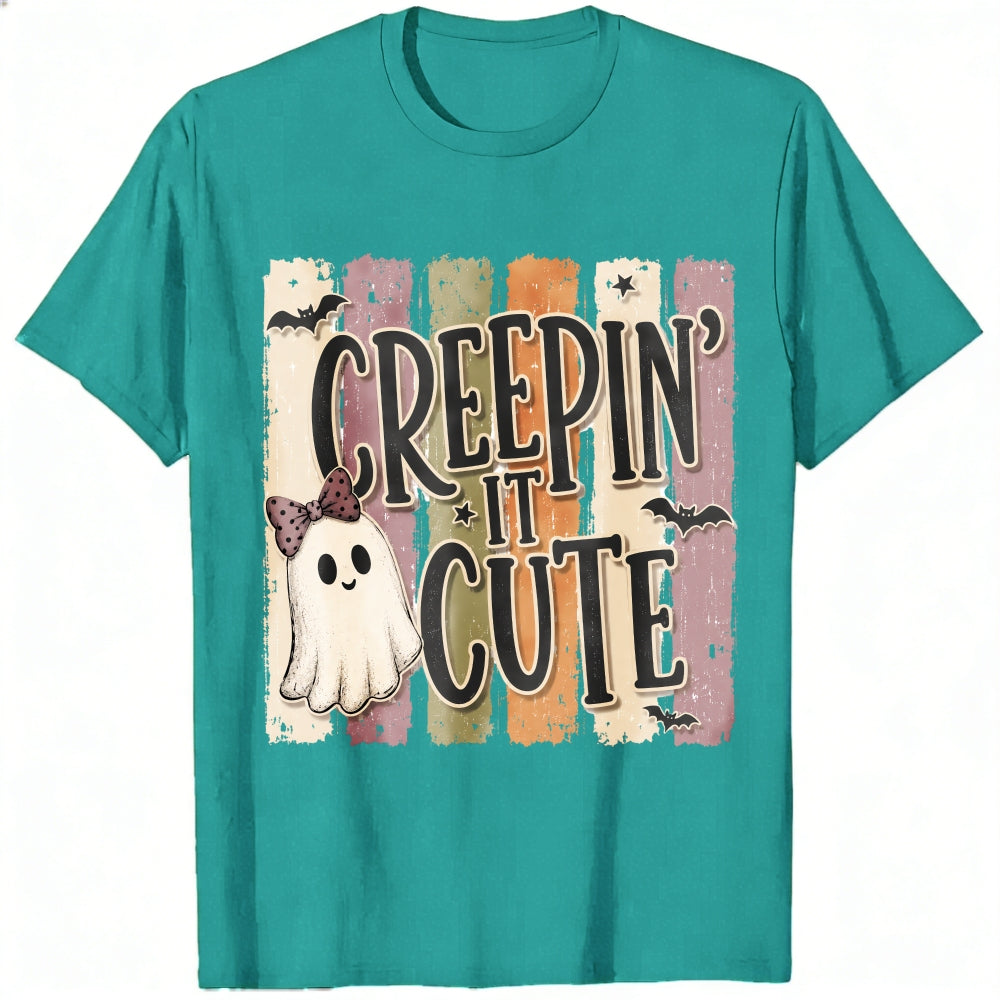 Cute Ghost Creepin It Cute Halloween Classic T-Shirt