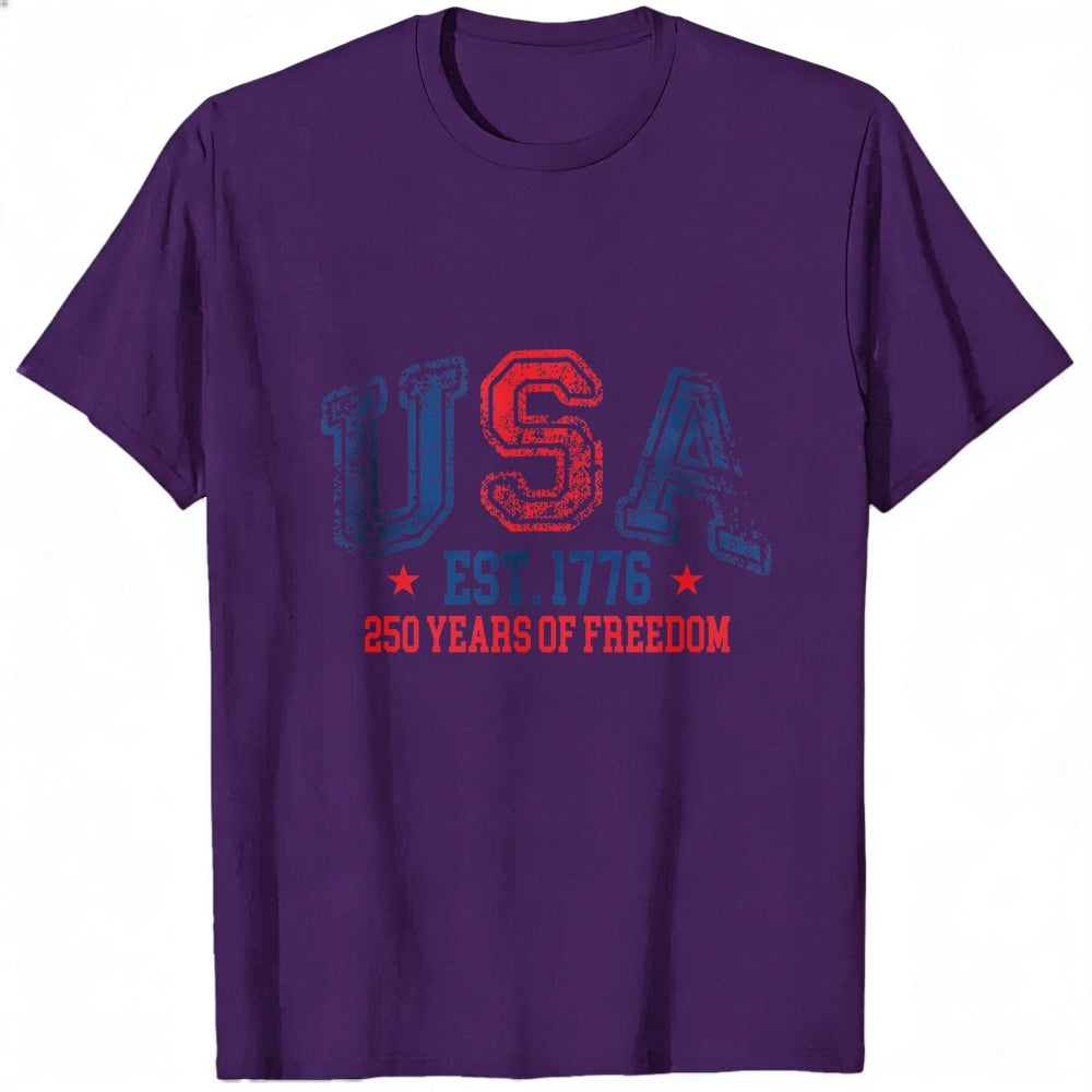 Patriotic Usa Flag Design Classic T-Shirt 250 Years Of Freedom
