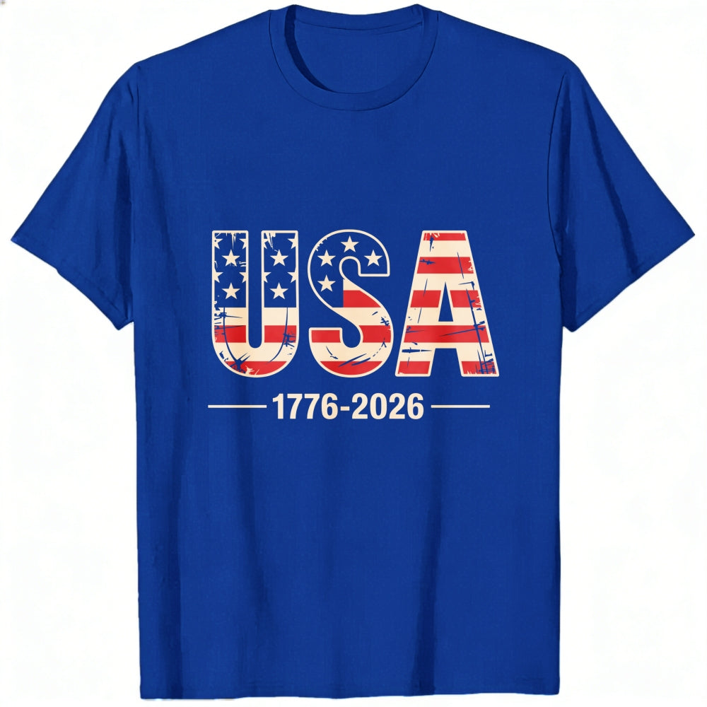 Patriotic Usa Flag Design Classic T-Shirt 1776 2026