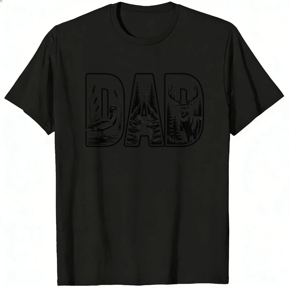 Outdoor Adventure Classic T-Shirt Dad With Duck And Deer Scene