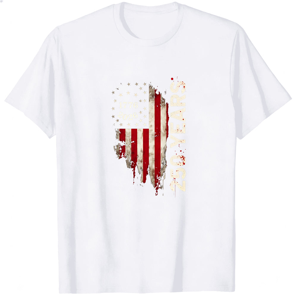 Patriotic American Flag Design Classic T-Shirt 250 Years 1776 2026