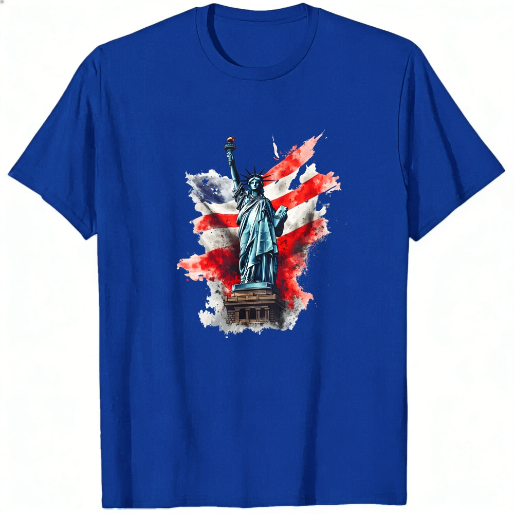Patriotic American Flag Statue Of Liberty Classic T-Shirt