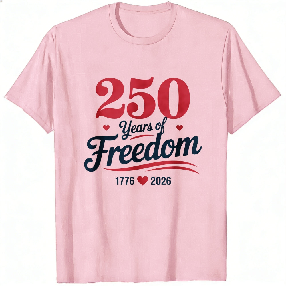 Patriotic American Independence Day 250 Years Of Freedom Classic T-Shirt