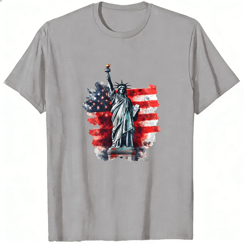 American Flag Statue Of Liberty Classic T-Shirt