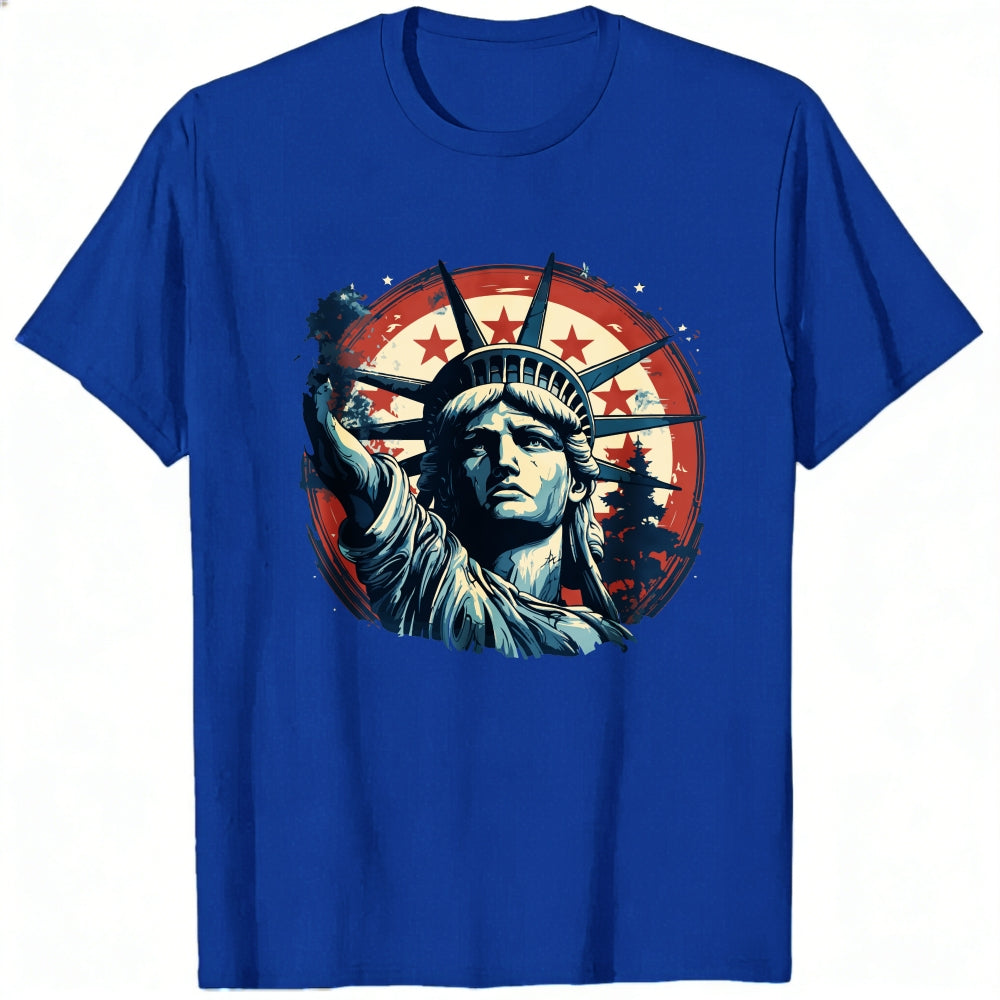 American Flag Statue Of Liberty Classic T-Shirt