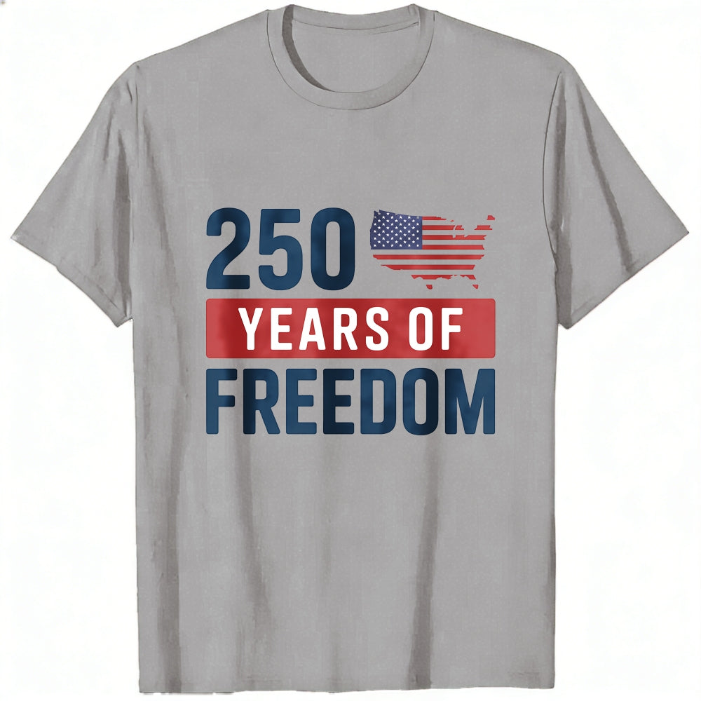 Patriotic American Flag 250 Years Of Freedom Classic T-Shirt