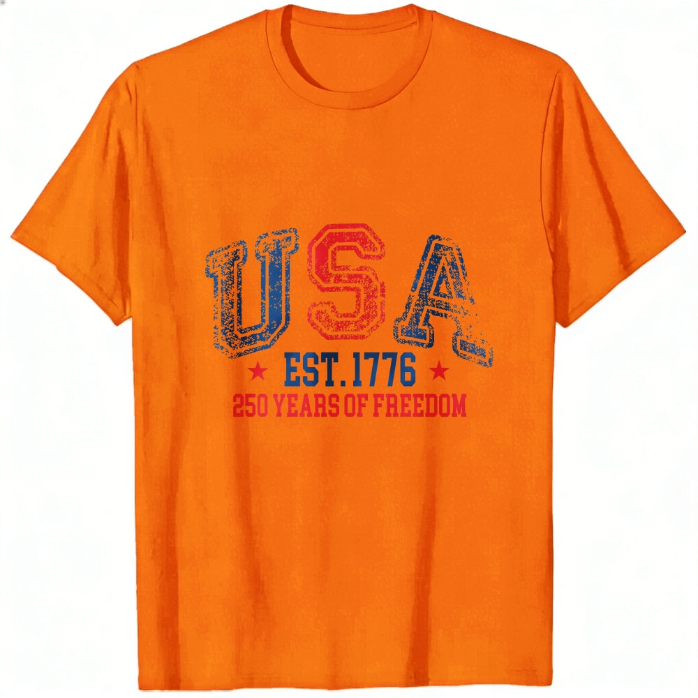 Patriotic Usa Flag Design Classic T-Shirt 250 Years Of Freedom