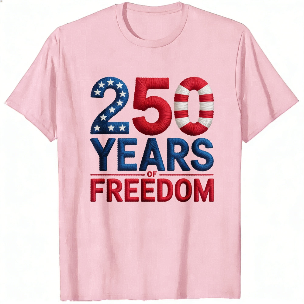 Patriotic American Flag Design Classic T-Shirt 250 Years Of Freedom