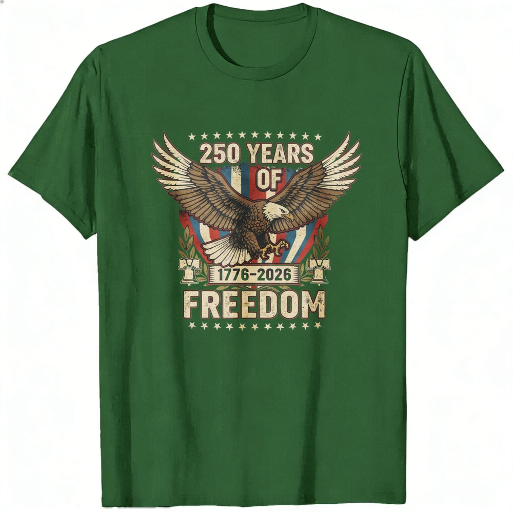 Patriotic Eagle Design Classic T-Shirt 250 Years Of Freedom 1776 2026