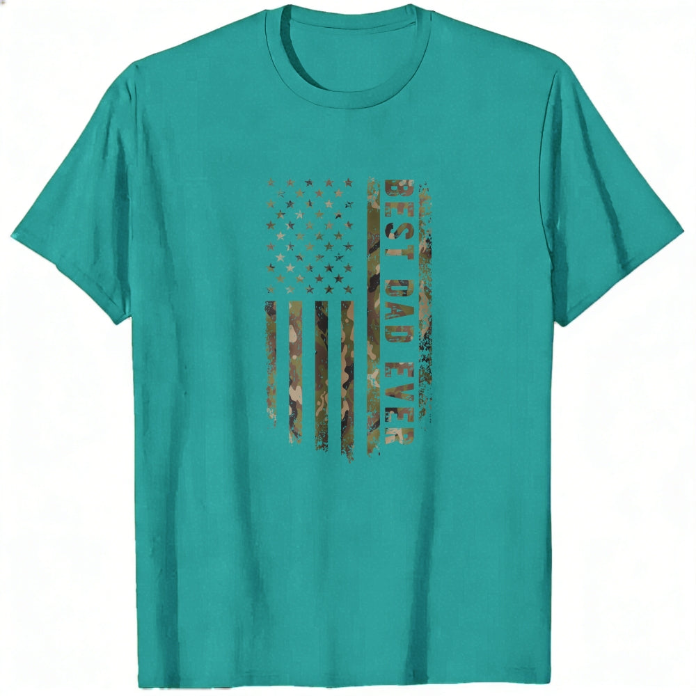 American Flag Camouflage Best Dad Ever Classic T-Shirt