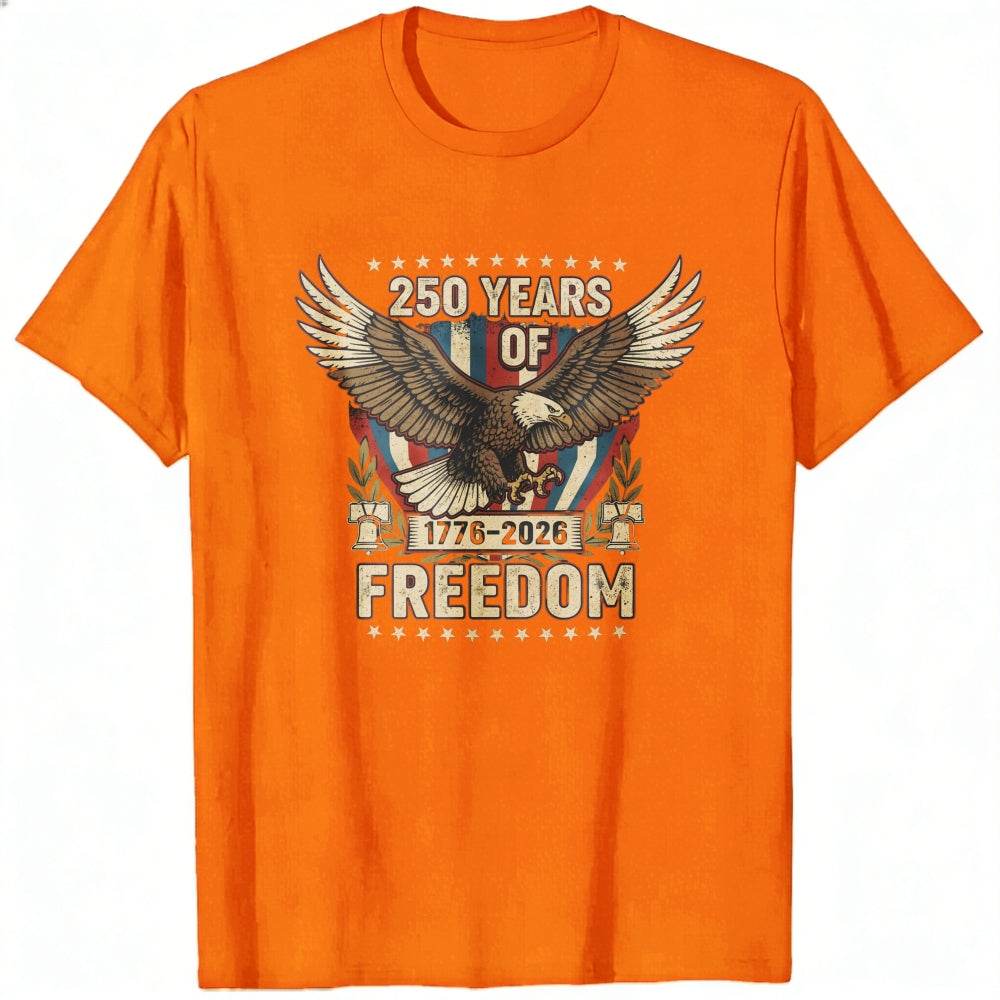 Patriotic Eagle Design Classic T-Shirt 250 Years Of Freedom 1776 2026