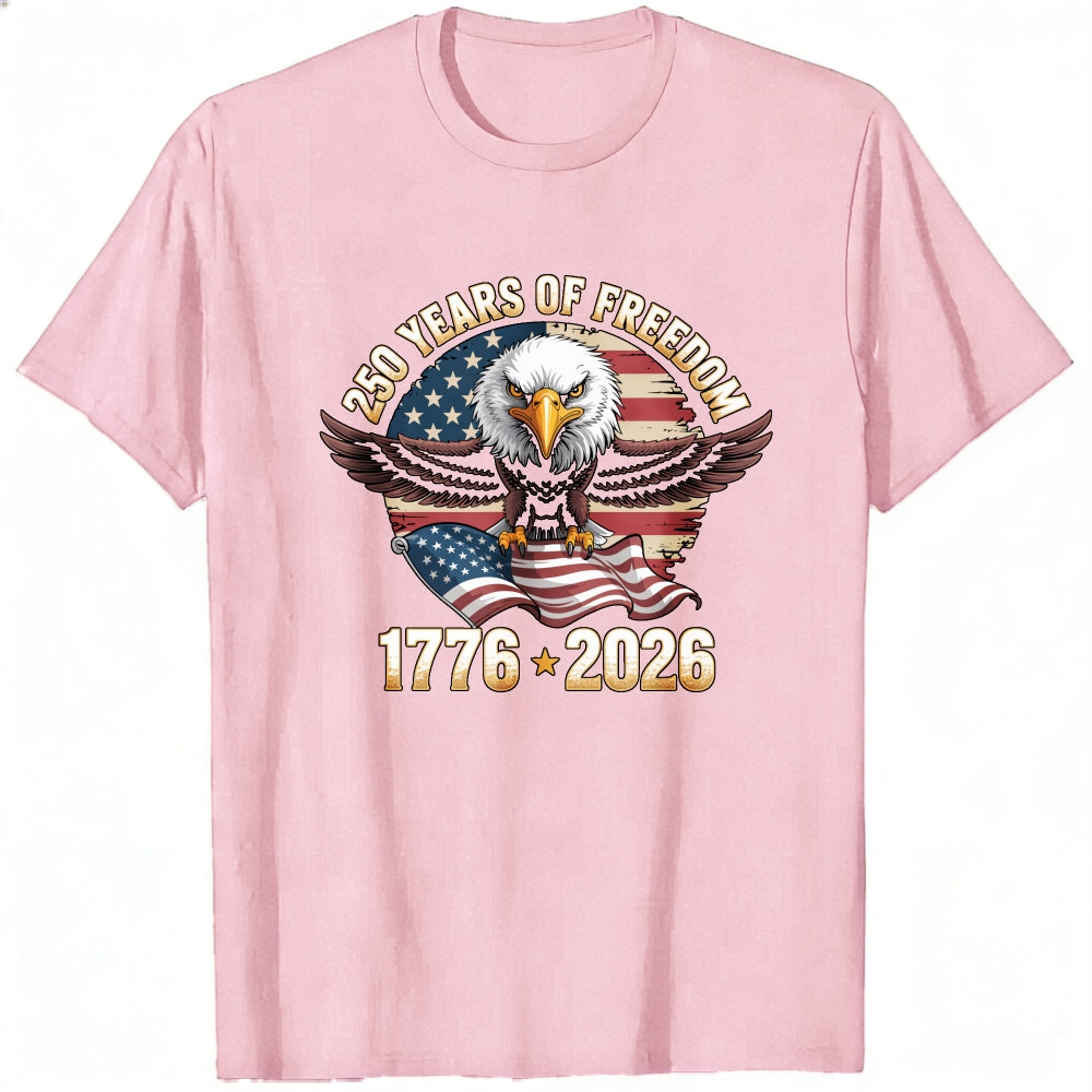 Patriotic Eagle American Flag 250 Years Of Freedom 1776 2026 Classic T-Shirt