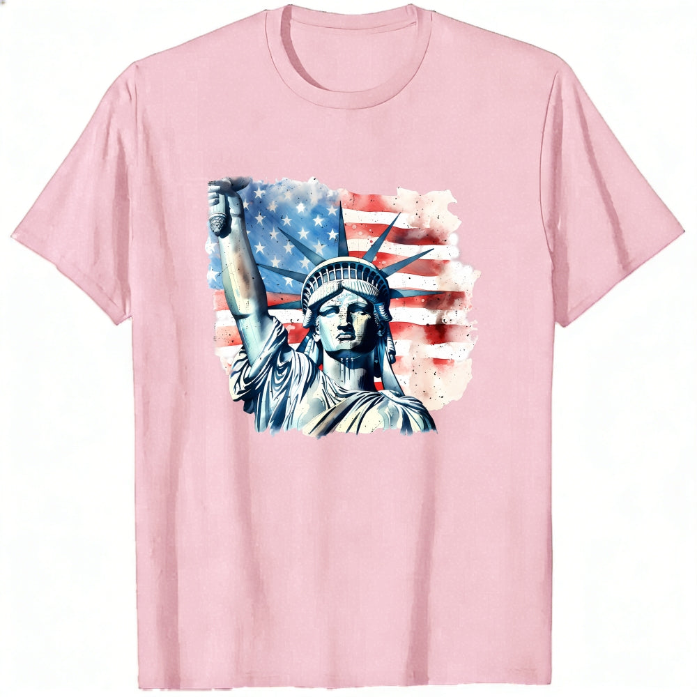 American Flag Statue Of Liberty Classic T-Shirt
