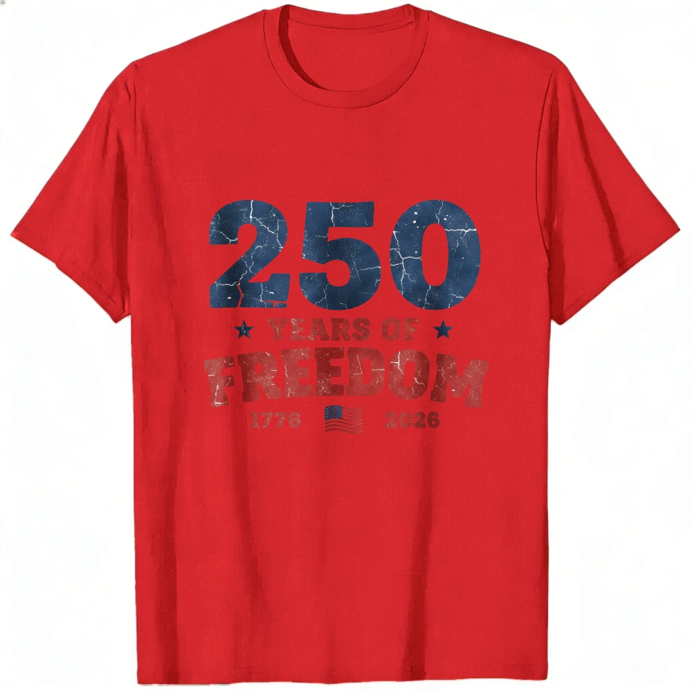 Patriotic American Independence Day 250 Years Of Freedom Classic T-Shirt