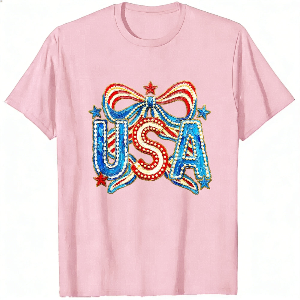 Patriotic Usa Flag Design Classic T-Shirt