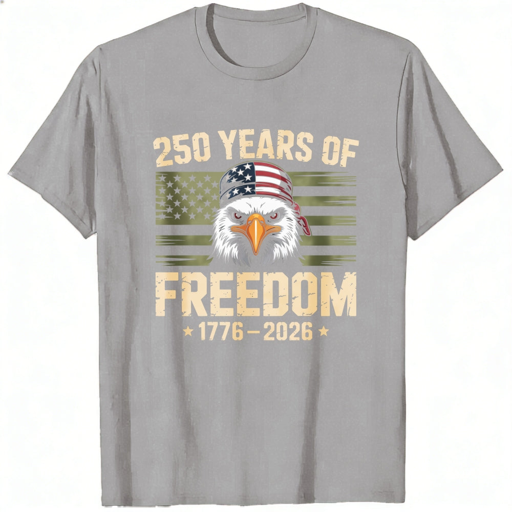 Patriotic Eagle American Flag Classic T-Shirt 250 Years Of Freedom 1776 2026