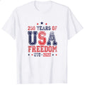 Patriotic American Independence Day Classic T-Shirt 250 Years Of Usa Freedom 1776 2026
