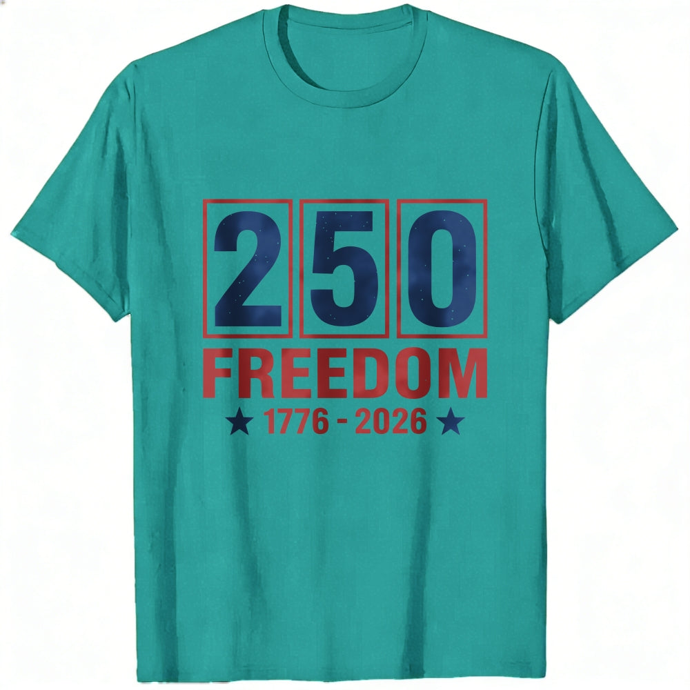 Patriotic American Independence Day 250 Freedom 1776 2026 Classic T-Shirt