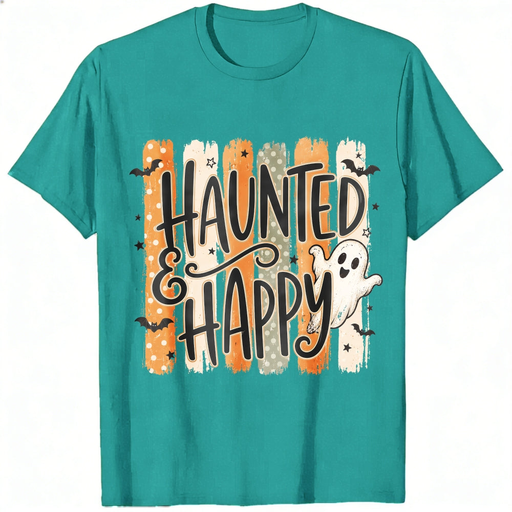 Cute Halloween Haunted And Happy Ghost Classic T-Shirt