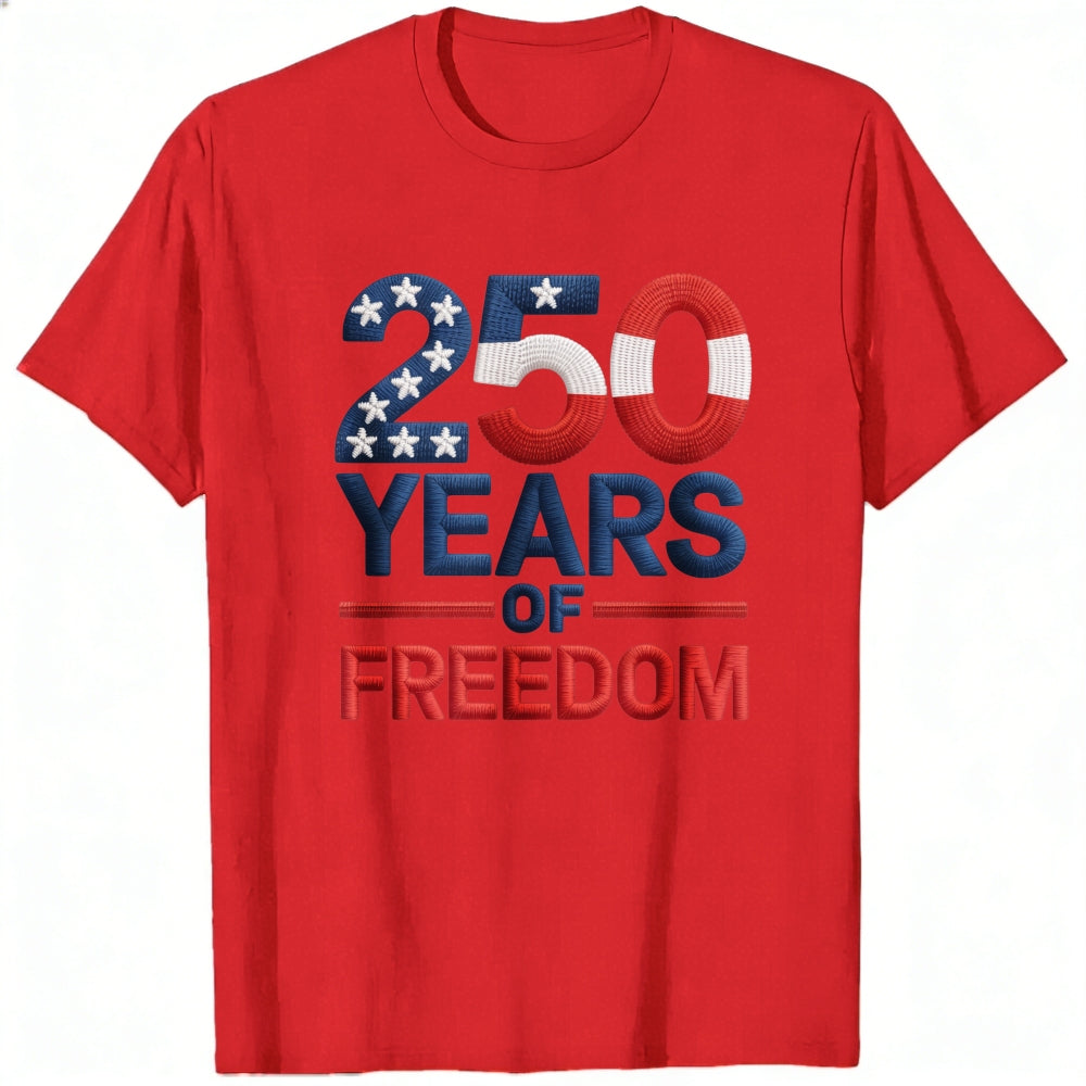 Patriotic American Flag Design Classic T-Shirt 250 Years Of Freedom