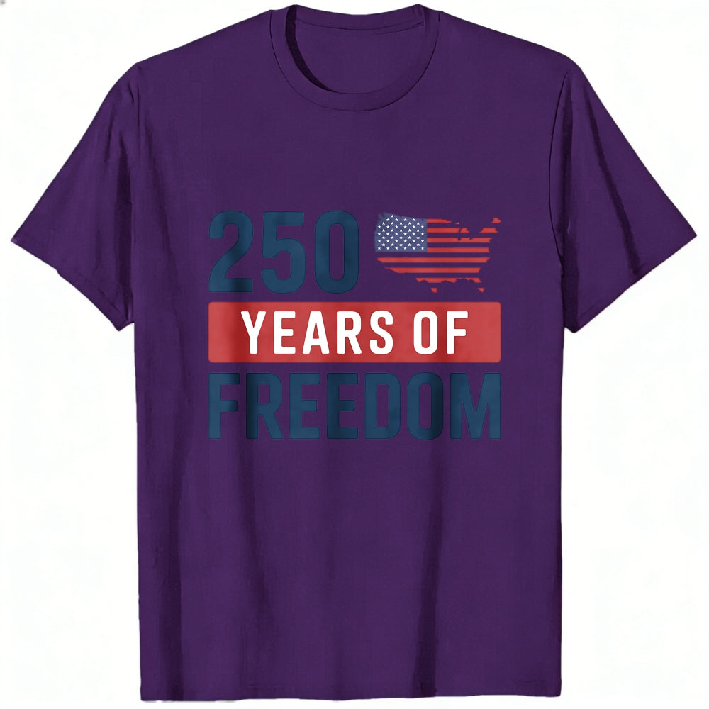 Patriotic American Flag 250 Years Of Freedom Classic T-Shirt