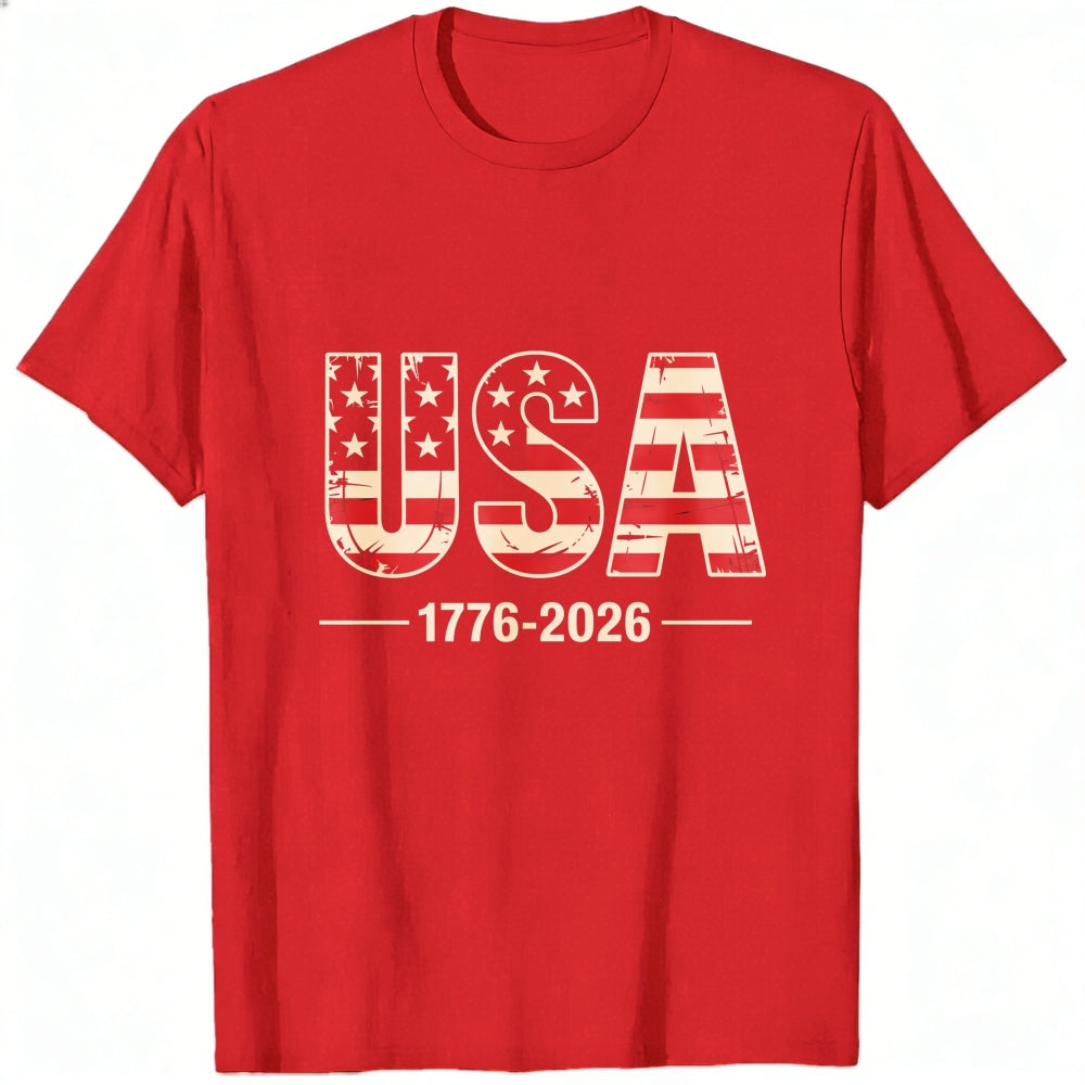 Patriotic Usa Flag Design Classic T-Shirt 1776 2026