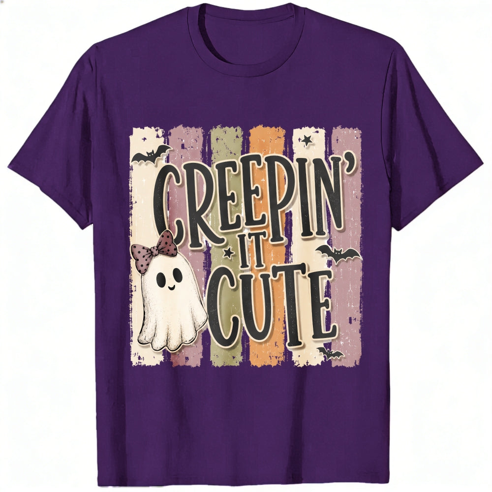 Cute Ghost Creepin It Cute Halloween Classic T-Shirt