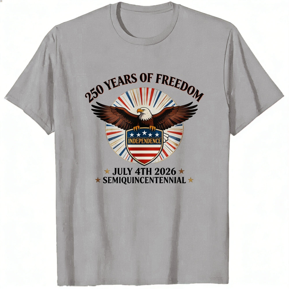 Patriotic American Eagle Design Classic T-Shirt 250 Years Of Freedom Independence Day 2026 Semiquincentennial