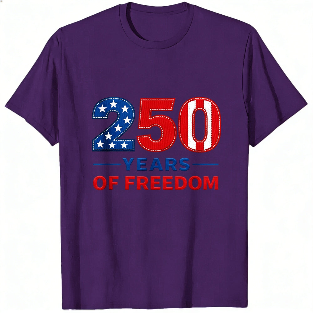 Patriotic American Flag Design Classic T-Shirt 250 Years Of Freedom